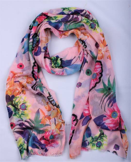 Alice & Lily printed scarf pink Style : SC/4792PINK